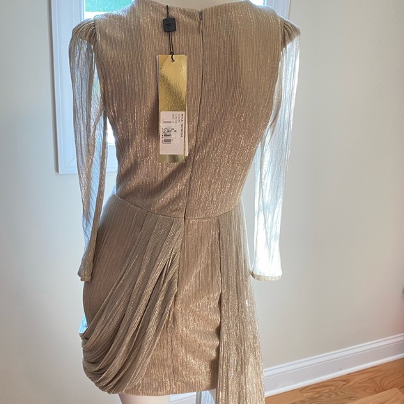 PATBO Lurex Draped Mini Dress. Size 4. $595 - Picture 5 of 10